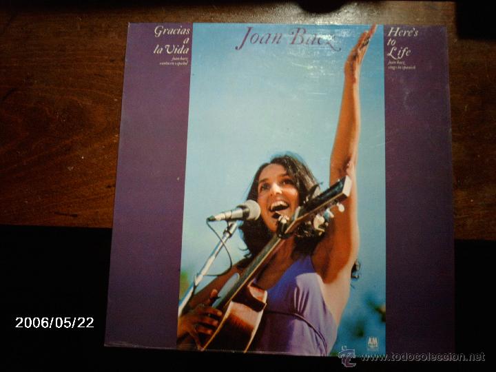 Discos de vinilo: joan baez  -  gracias a la vida - Foto 1