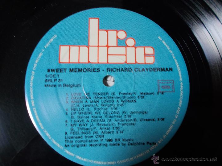 Discos de vinilo: richard CLAYDERMAN. SWEET MEMORIES - Foto 2