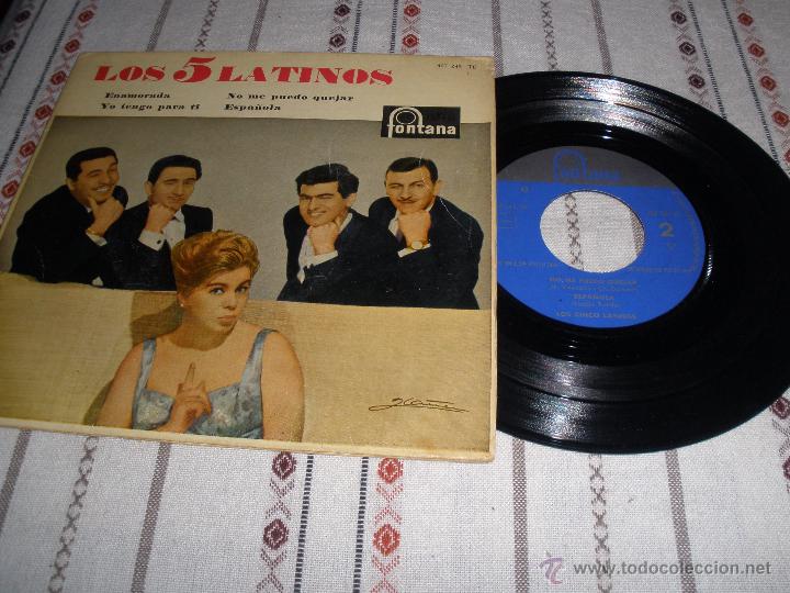 Discos de vinilo: Single de Los 5 Latinos-Enamorada - Foto 1