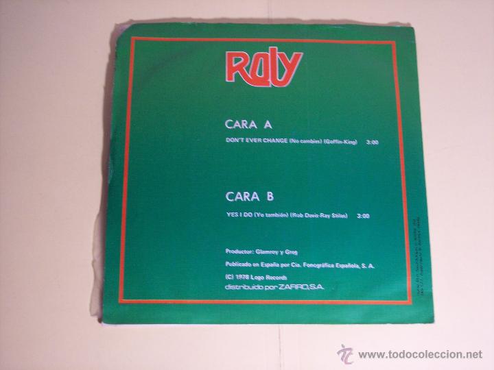Discos de vinilo: SINGLE ROLY (DONT EVER CHANGE / YES I DO) LOGO-1978 - Foto 5