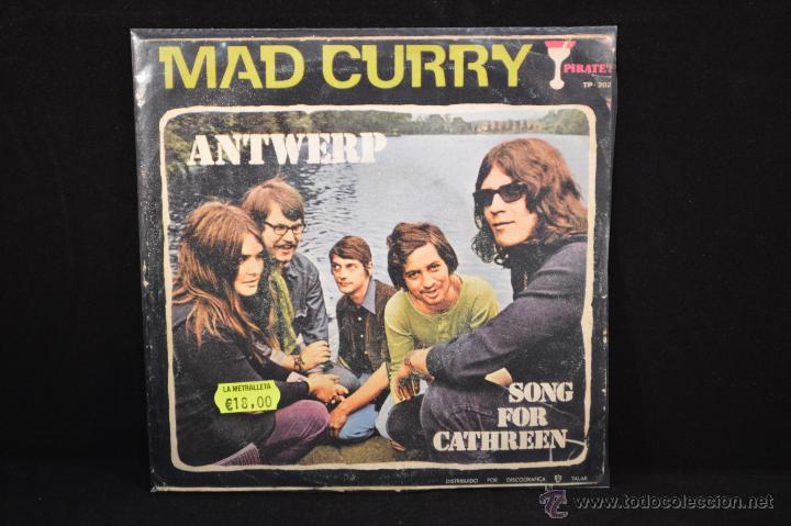 Discos de vinilo: MAD CURRY - ANTWERP / SONG FOR CATHREEN - SINGLE - Foto 1
