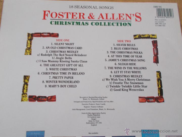 Discos de vinilo: FOSTER & ALLEN. CHRISTMAS COLLECTION - Foto 3