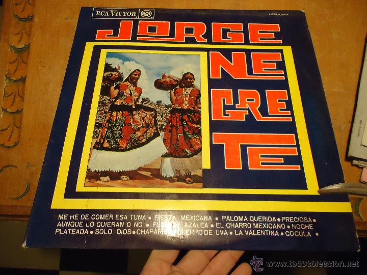 Discos de vinilo: disco grande de vinilo - jorge negrete - Foto 1