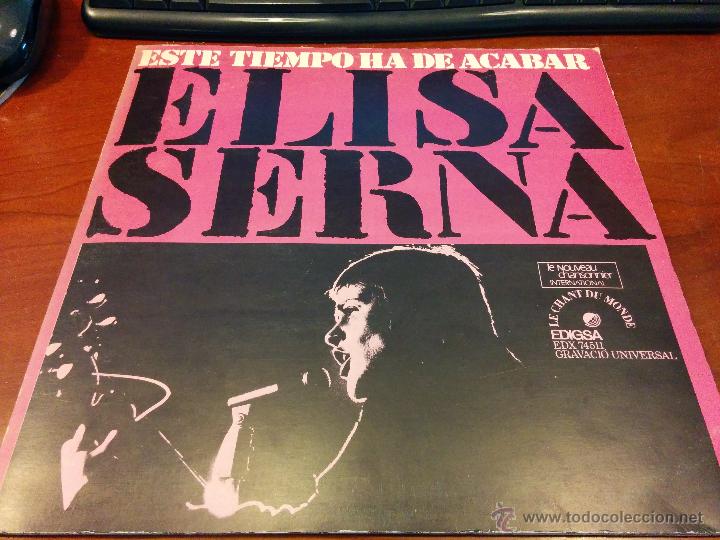 Discos de vinilo: Elisa Serna - Este tiempo ha de acabar        - LP Gatefold 1974 - - Foto 1