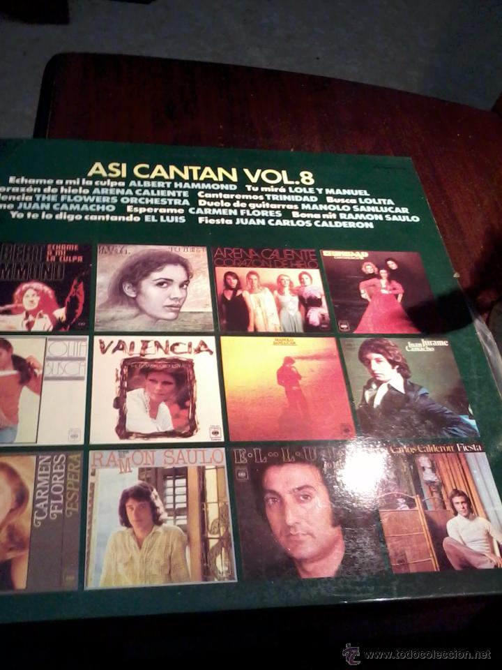 Discos de vinilo: AS&Iacute; CANTAN VOL. 8. C5V - Foto 1