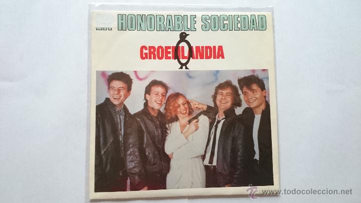 Disques de vinyle: LA HONORABLE SOCIEDAD - GROENLANDIA / ME PERSIGUIO UN ENANO (1987)