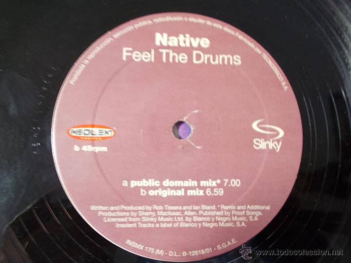 Discos de vinilo: NATIVE. FEEL THE DRUMS - Foto 2