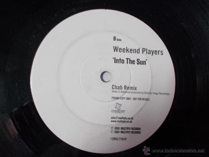 Discos de vinilo: WEEKEND PLAYERS. INTO THE SUN MAXI 12 - Foto 2