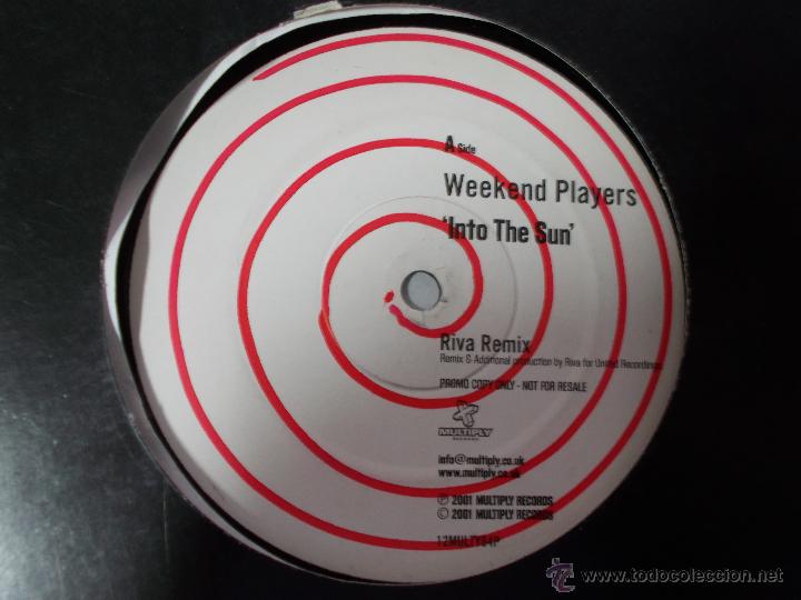 Discos de vinilo: WEEKEND PLAYERS. INTO THE SUN MAXI 12 - Foto 3