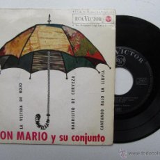 Discos de vinilo: DON MARIO Y SU CONJUNTO * NEGRA CONSENTIDA * LA VESTIDA DE ROJO * BARRILITO DE CERVEZA + 1 * EP 1962. Lote 54711806