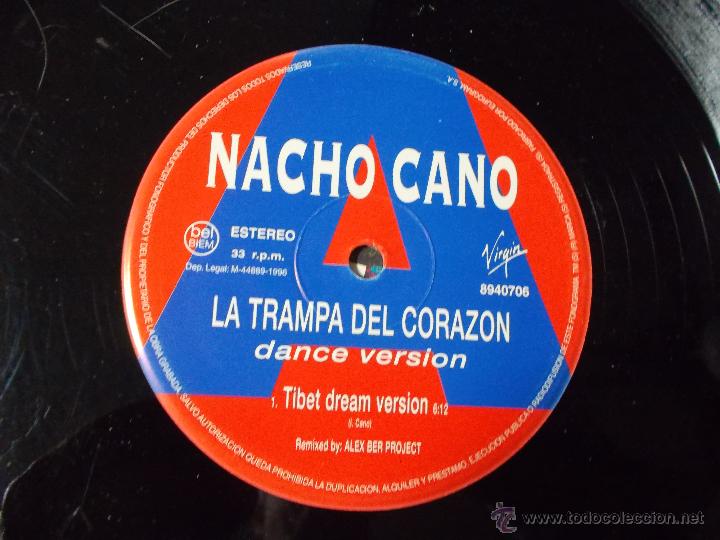 Discos de vinilo: NACHO CANO. LA TRAMPA DEL CORAZON - Foto 2