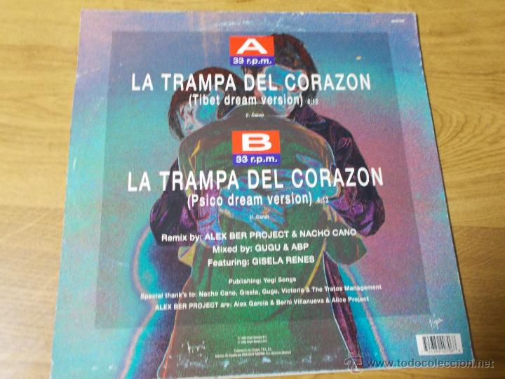 Discos de vinilo: NACHO CANO. LA TRAMPA DEL CORAZON - Foto 3