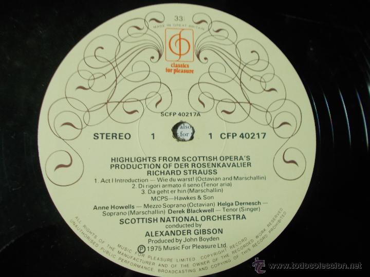 Discos de vinilo: RICHARD STRAUSS. DER ROSENKAVALIER.EDICION INGLESA - Foto 2