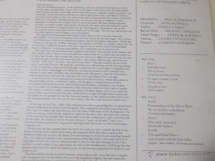 Discos de vinilo: RICHARD STRAUSS. DER ROSENKAVALIER.EDICION INGLESA - Foto 3