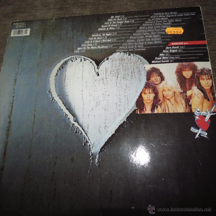 Discos de vinilo: warlock - true as steel - Foto 2