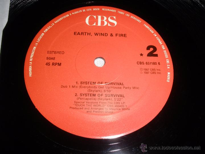 Discos de vinilo: EARTH, WIND & FIRE - SYSTEM OF SURVIVAL - Foto 2