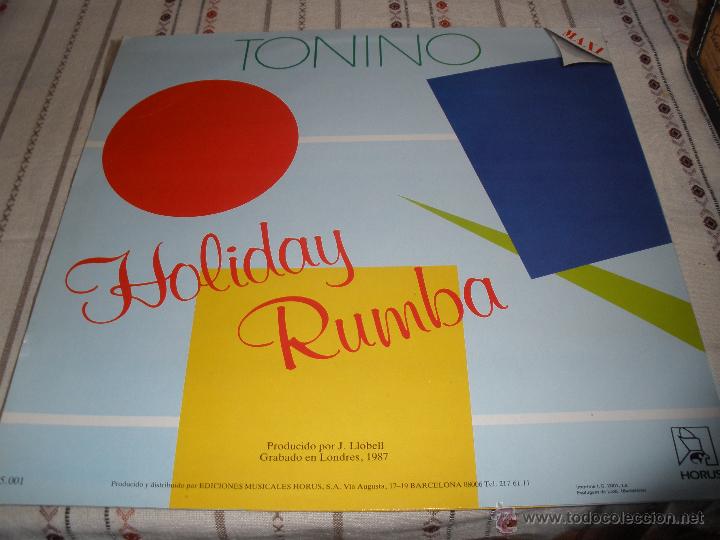 Discos de vinilo: TONINO - HOLIDAY RUMBA - Foto 3