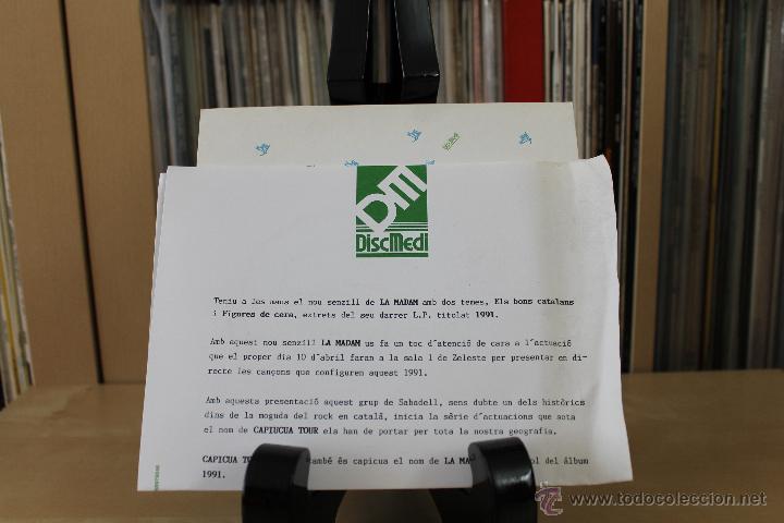 Disques de vinyle: LA MADAM SG ELS BONS CATALAN 90'S HOJA PROMO RADIO