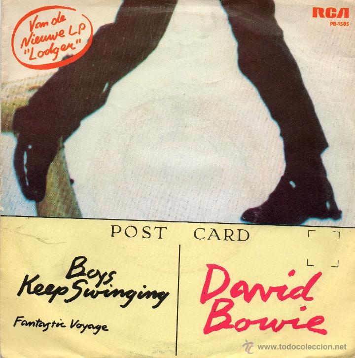 Discos de vinilo: DAVID BOWIE - BOYS KEEP SWINGING - SINGLE - Foto 2