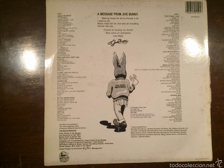 Discos de vinilo: JIVE BUNNY LP -THE ALBUM- - Foto 2