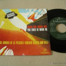 Discos de vinilo: PIERO UMILIANI SINGLE 45 RPM MAH-NA MAH-NA BSO SWEDEN HEAVEN AND HELL PROMO ESPAÑA 1969