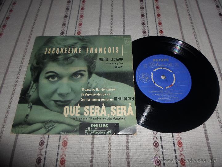 Discos de vinilo: JAQUELINE FRAN&Ccedil;OIS-QU&Eacute; SER&Aacute; SER&Aacute; SER&Aacute; - Foto 1