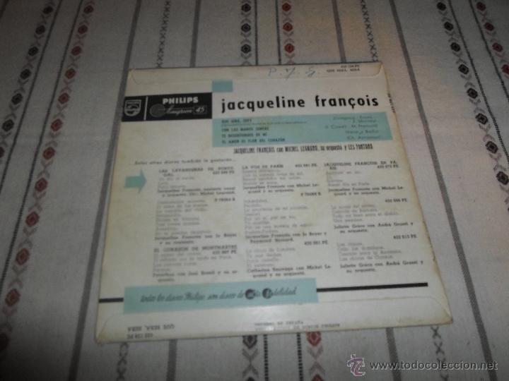 Discos de vinilo: JAQUELINE FRAN&Ccedil;OIS-QU&Eacute; SER&Aacute; SER&Aacute; SER&Aacute; - Foto 2