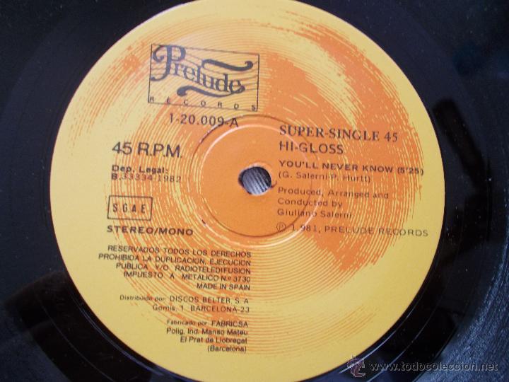 Discos de vinilo: HI-GLOSS. MAXI 12 - Foto 2