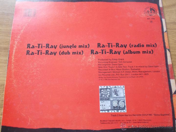 Discos de vinilo: EDDY GRANT. RA-TI-RAY MAXI 12 - Foto 3