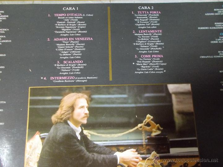 Discos de vinilo: LUIS COBOS TEMPO D&acute;ITALIA - Foto 3