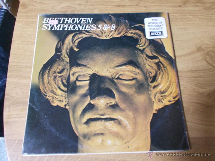 Discos de vinilo: BEETHOVEN. SYMPHONIES  N&ordm; 5 Y 8. A&Ntilde;O 1965 - Foto 1