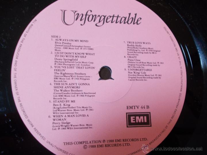 Discos de vinilo: UNFORGETTABLE. - Foto 2