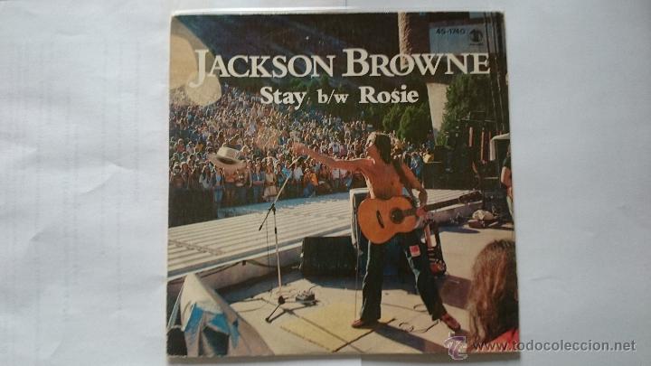 Discos de vinilo: JACKSON BROWNE - STAY (QUEDATE) / ROSIE (1978) - Foto 1