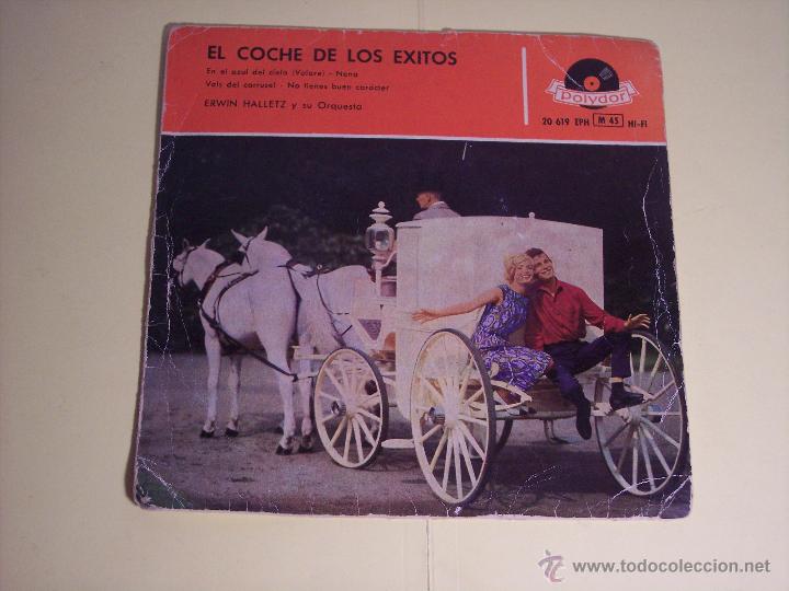 Discos de vinilo: EL COCHE DE LOS EXITOS (EN EL AZUL DEL CIELO / NENA / +2) POLYDOR-1959 - Foto 1
