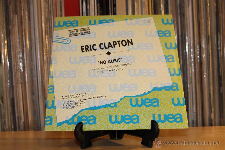 Discos de vinilo: ERIC CLAPTON SG NO ALIBIS 80S PROMO - Foto 2