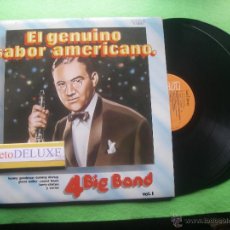 Discos de vinilo: VARIOS - BIG BAND EL GENUINO SABOR AMERICANO DOBLE LP PDELUXE. Lote 54881123
