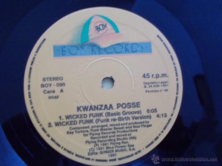 Discos de vinilo: kwanzaa posse MAXI 12 - Foto 2