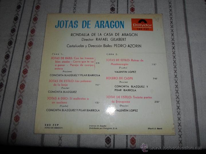 Discos de vinilo: JOTAS DE ARAGON - Foto 2