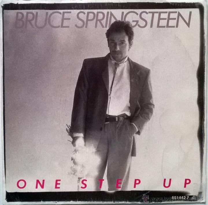 Discos de vinilo: Bruce Springsteen. One step up. CBS, Esp. 1987 (single promocional) - Foto 1