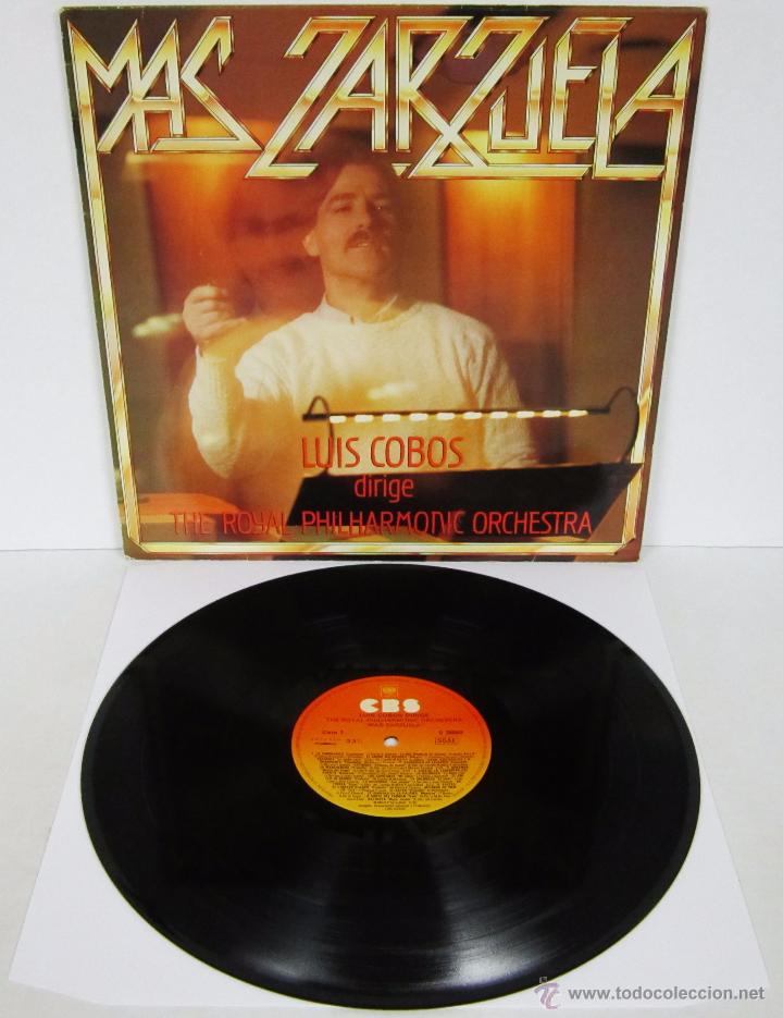 Discos de vinilo: LUIS COBOS - MAS ZARZUELA - LP - CBS 1985 SPAIN - Foto 1