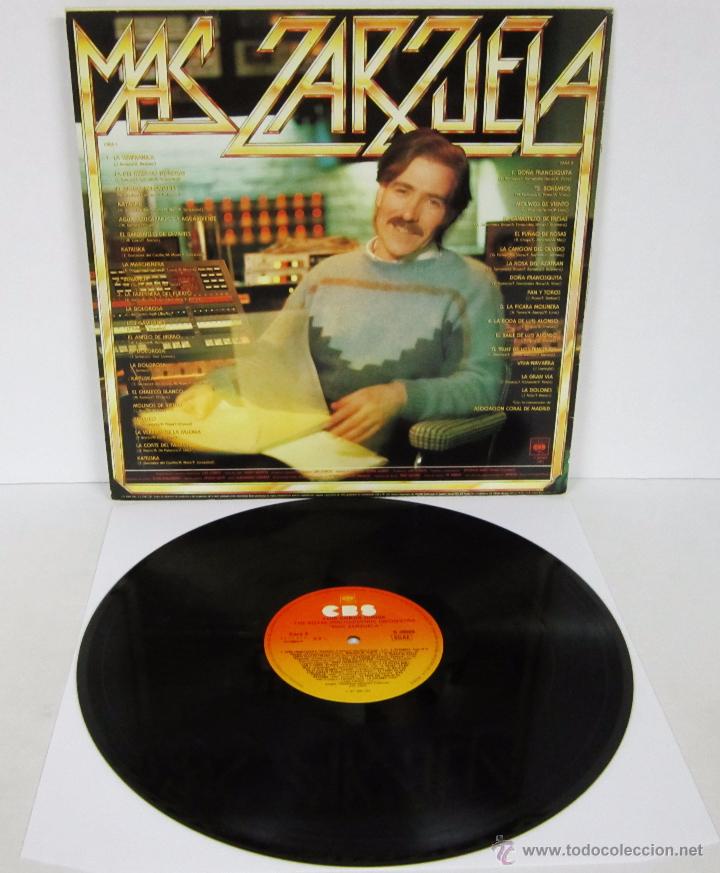 Discos de vinilo: LUIS COBOS - MAS ZARZUELA - LP - CBS 1985 SPAIN - Foto 4