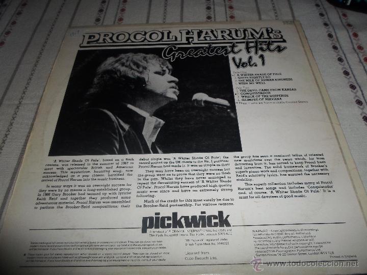 Discos de vinilo: PROCOL HARUM GREATEST HITS - Foto 3