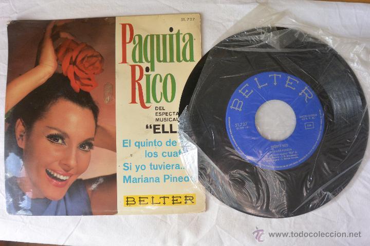Discos de vinilo: SINGLE PAQUITA RICO ESPECTACULO ELLA - Foto 1