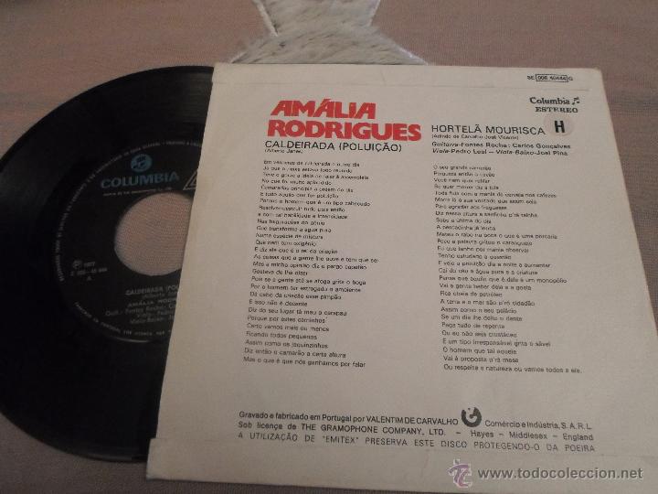 Discos de vinilo: AMALIA RODRIGUES - CALDEIRADA - Foto 2