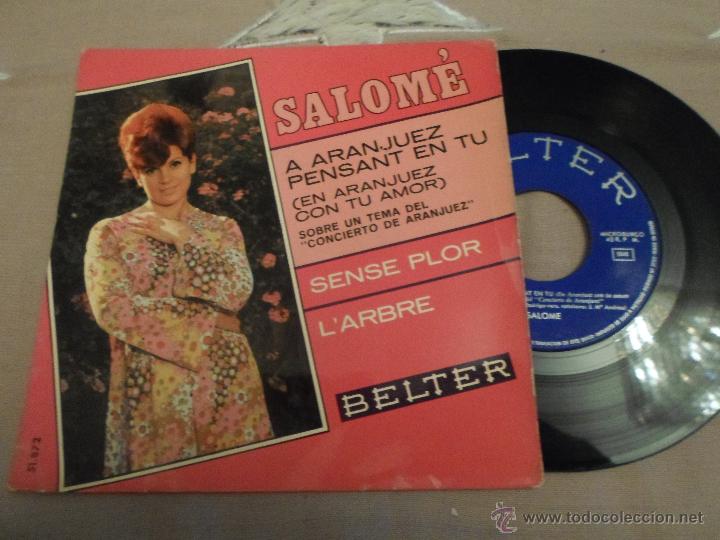 Discos de vinilo: SALOME  A ARANJUEZ PENSANT EN TU - Foto 1