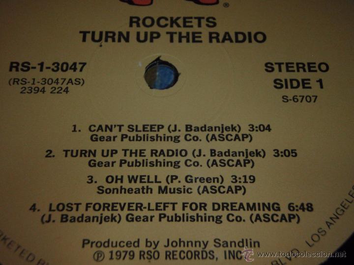 Discos de vinilo: Rockets &lrm;&ndash; Rockets USA,1979 RSO - Foto 3
