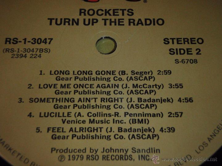 Discos de vinilo: Rockets &lrm;&ndash; Rockets USA,1979 RSO - Foto 4