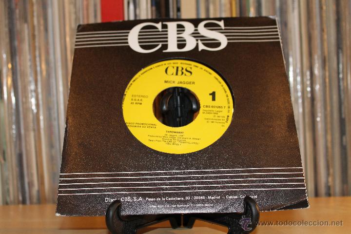 Discos de vinilo: MICK JAGGER SG THROWAWAY 80S PROMO - Foto 1
