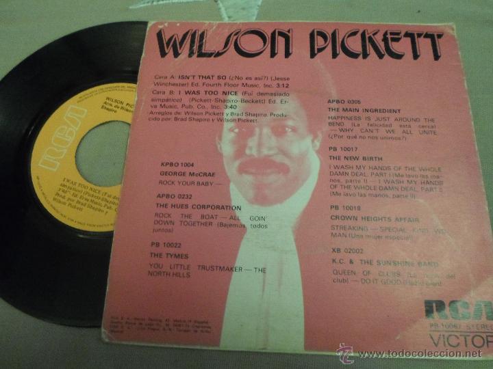 Discos de vinilo: WILSON PICKETT. ISNT THAT SO - Foto 2