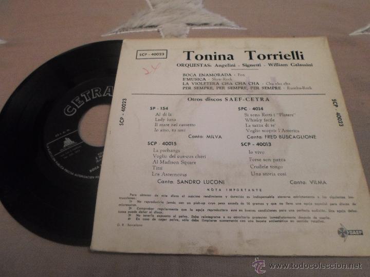 Discos de vinilo: TONINA TORRIELLI - BOCA ENAMORADA - Foto 2